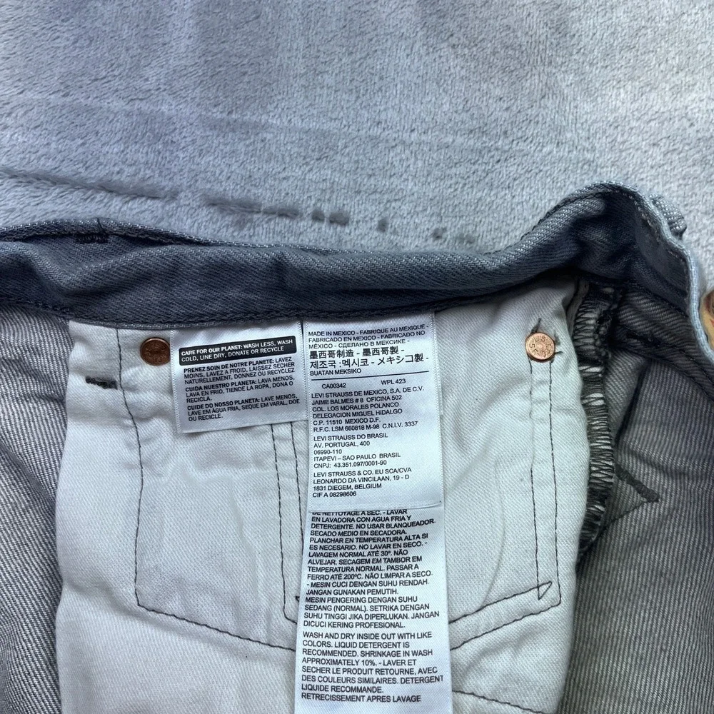 Levi's 501‎ Men's Jeans Denim Straight Leg Button Fly Distressed Sz 44 Fits 41